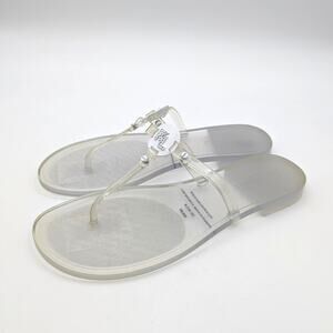 Karl Lagerfeld Paris Wylda Sandals Women's Transparent Clear Size US9M EU40